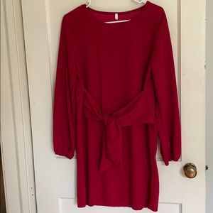 Red boutique dress